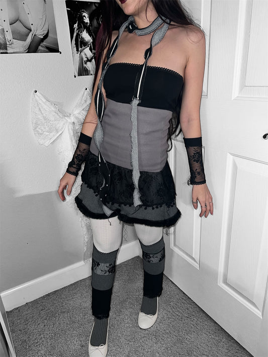 charcoal orchid - set