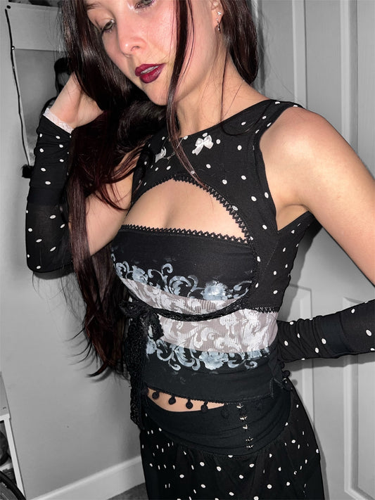 ghost ballet - polka dot set