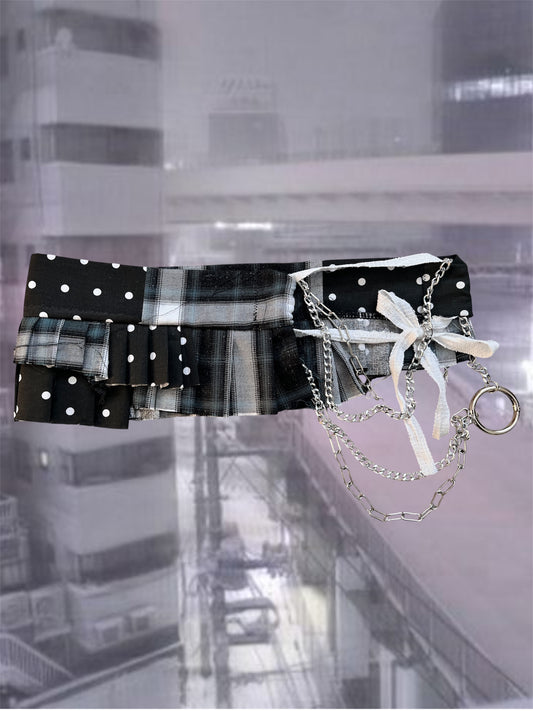 lace chain- ultra mini skirt