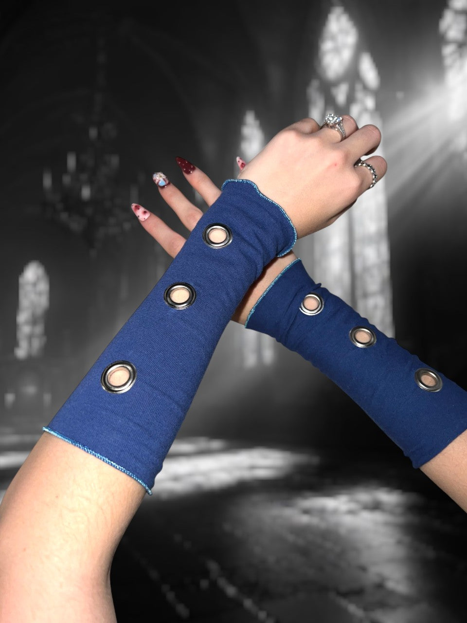 Grommet Wrist Warmers
