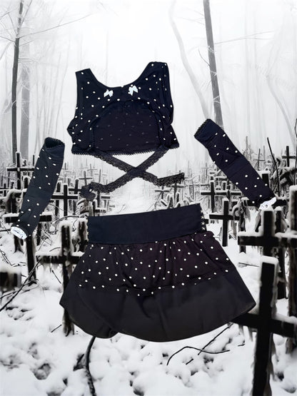 ghost ballet - polka dot set