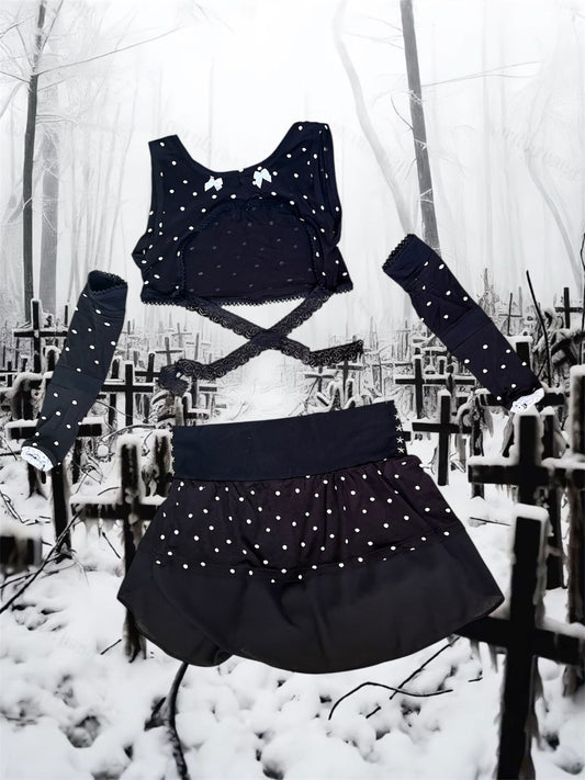 ghost ballet - polka dot set