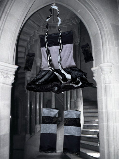 charcoal orchid - set