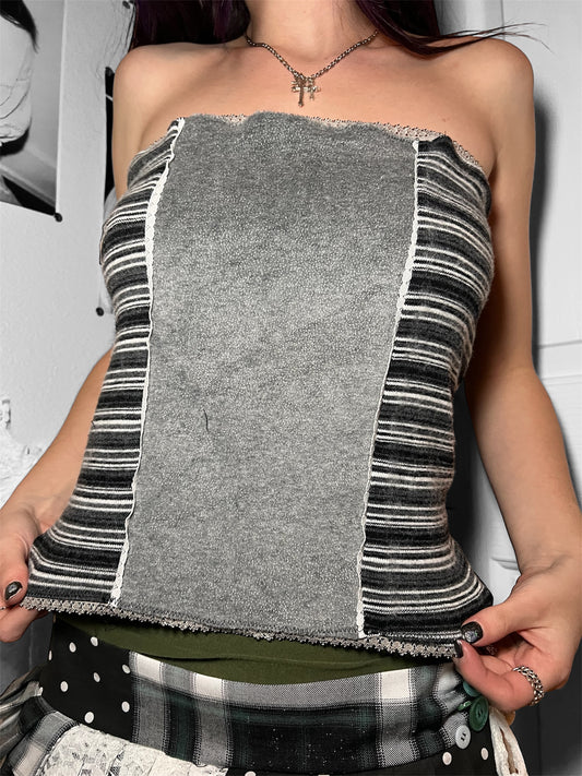 starlit velvet - strapless top