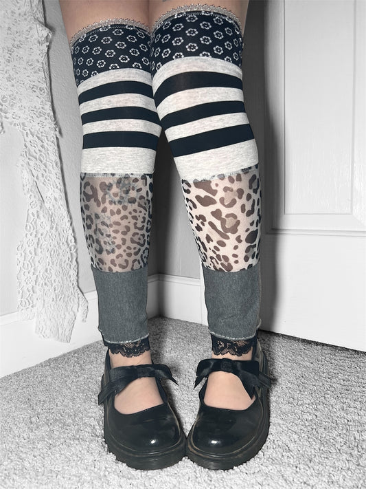 graveyard cat - leg warmers