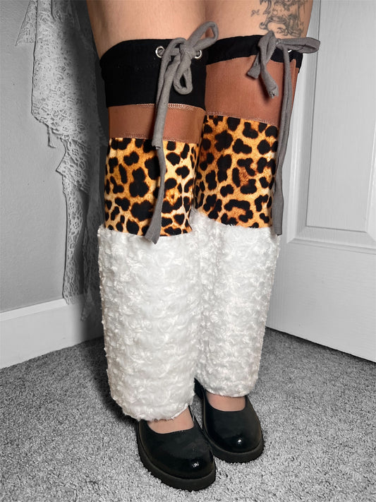 snow leopard - leg warmers