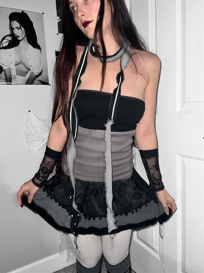 charcoal orchid - set