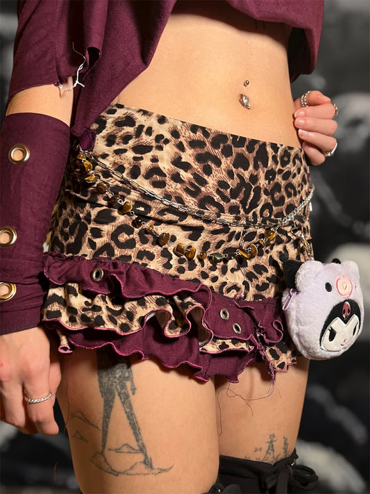 romi upcycled mini skirt