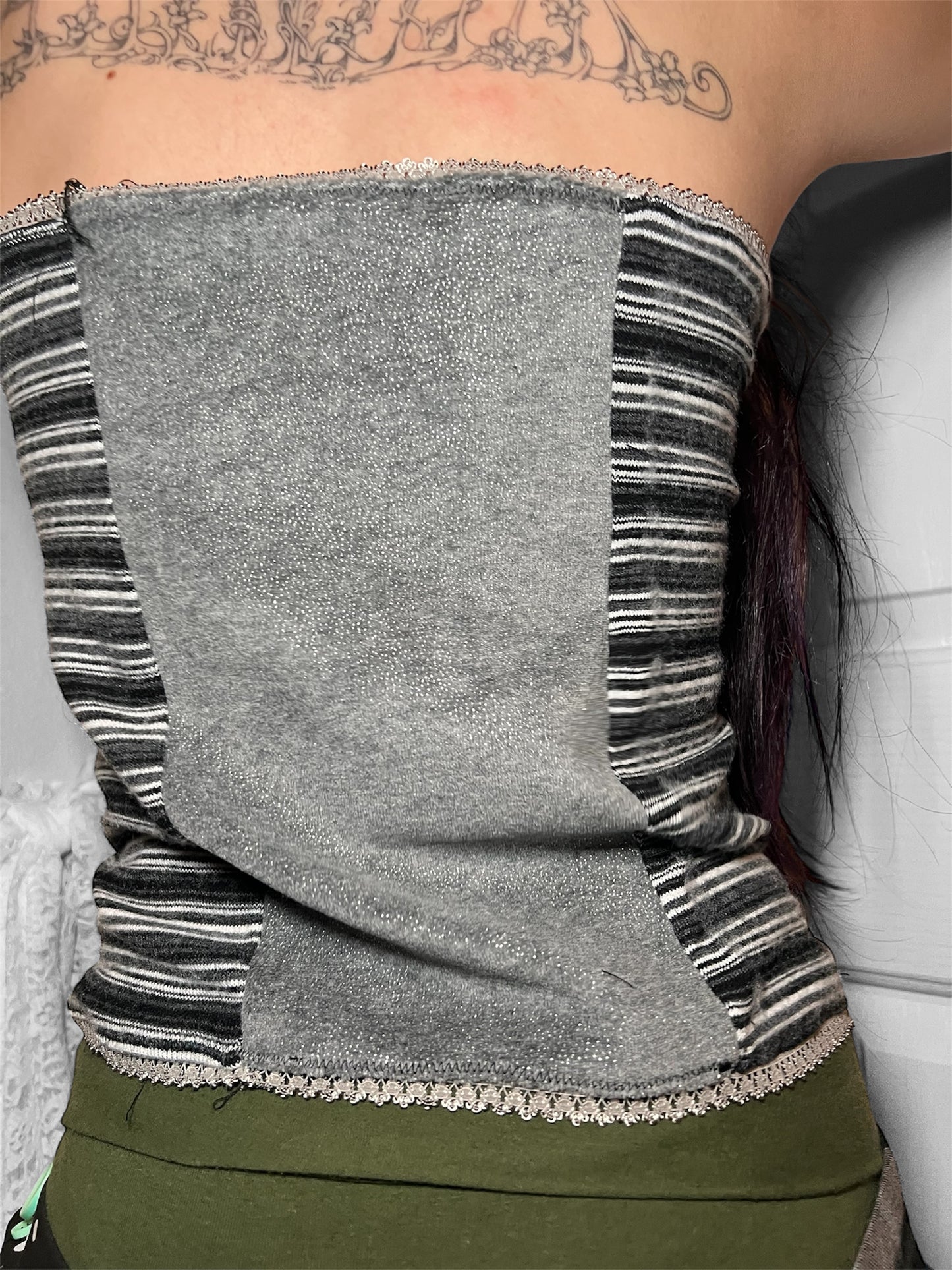 starlit velvet - strapless top