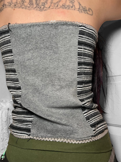 starlit velvet - strapless top